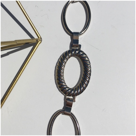 Large Link Silver Chain Belt - Picture 2 of 4